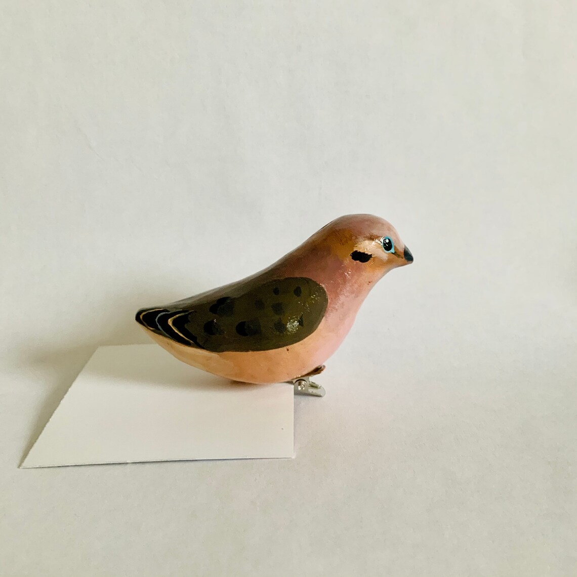 Clipon mourning dove ornament Etsy
