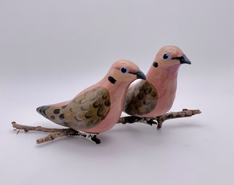 Clip-on mourning dove ornament