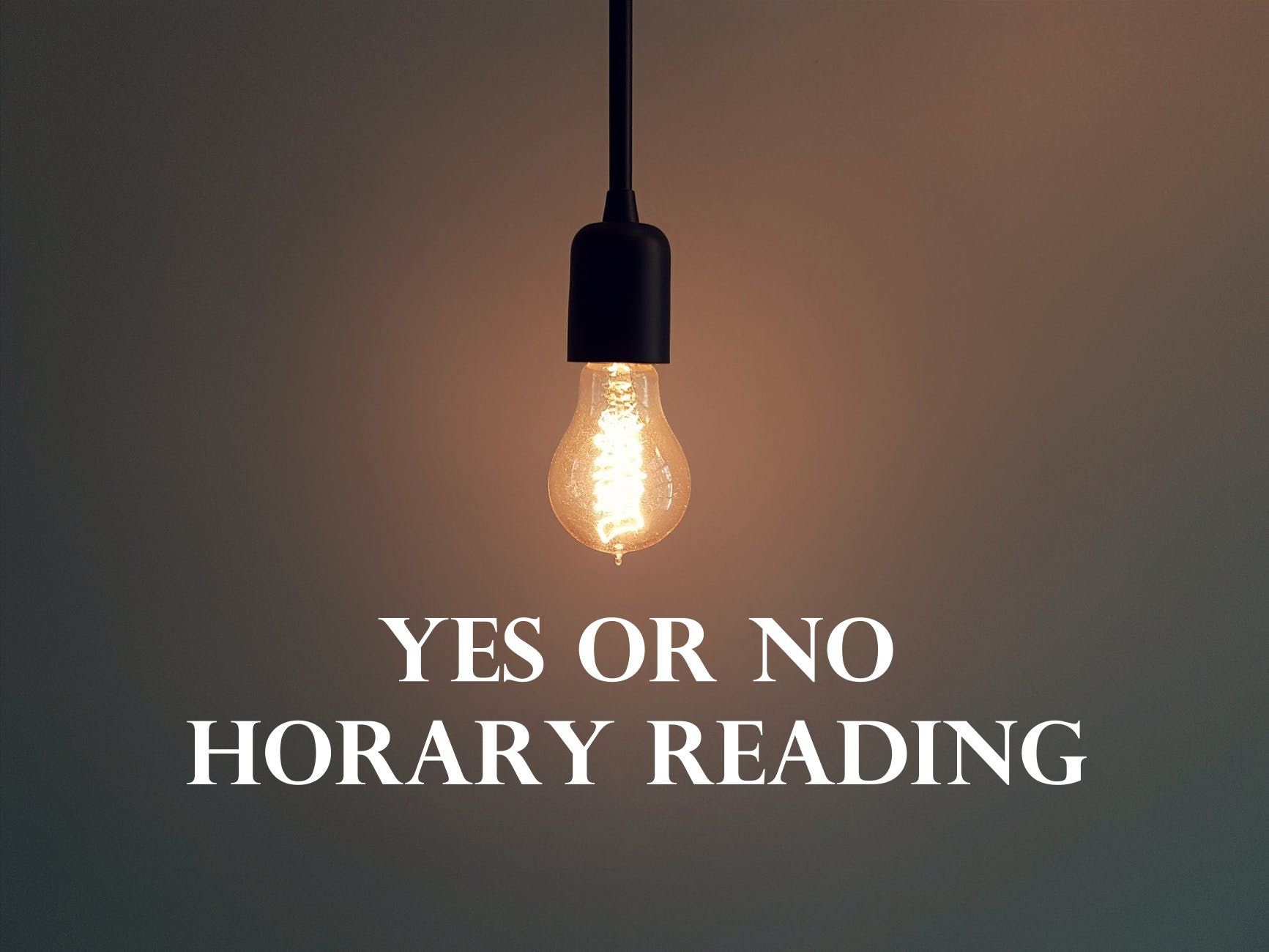 Yes or No Horary Astrology Reading