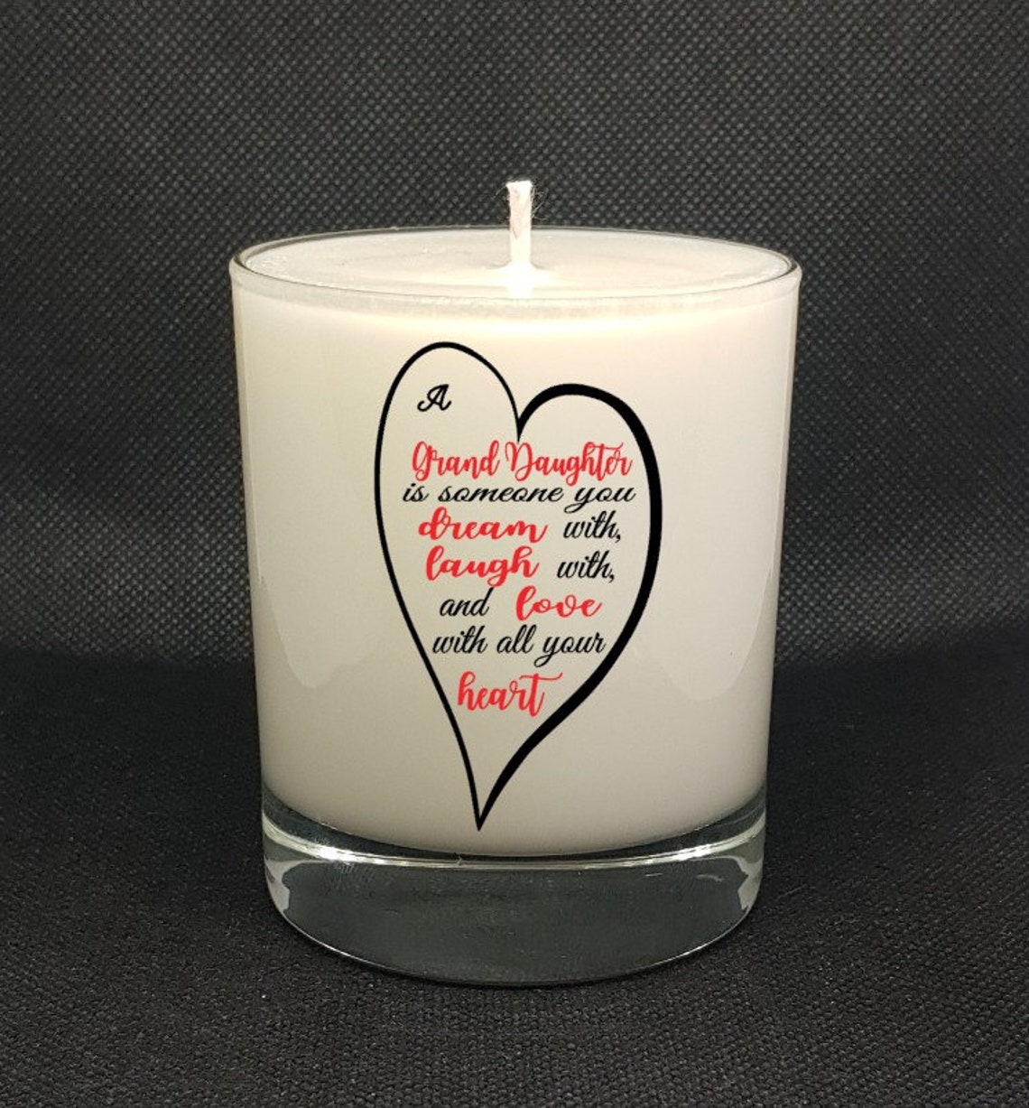 A Gift Candle for A Grand Daughter in a 20cl Jar Etsy