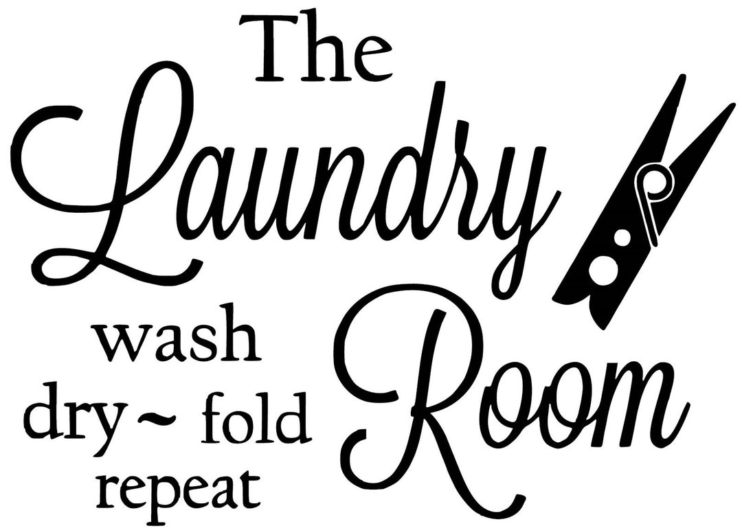 Laundry Room Wall Art Decal Etsy UK
