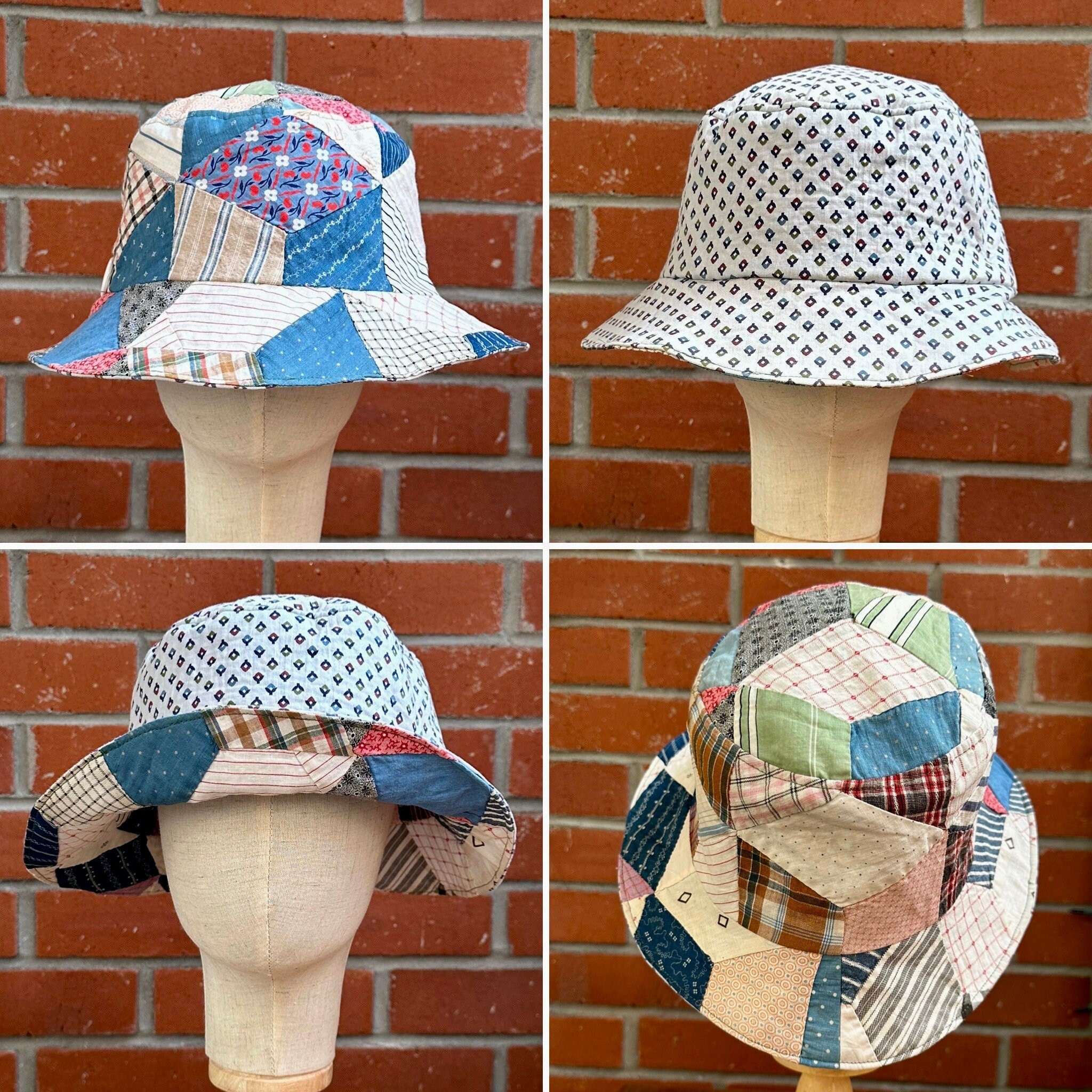 Velvet Patchwork Quilted Reversable Hat Bucket hats but make it ✨PATCHWORK✨ You can safely say we  main image 2