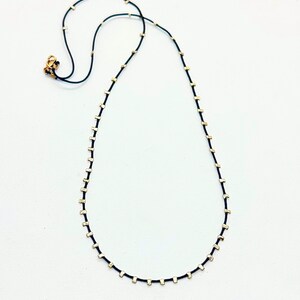 Black & Gold Micro Necklace