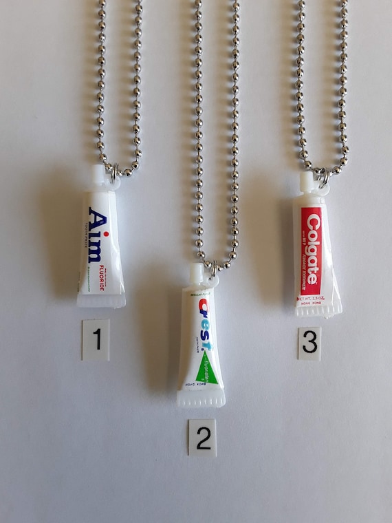 80s Retro Toothpaste Charm Necklaces - image 1