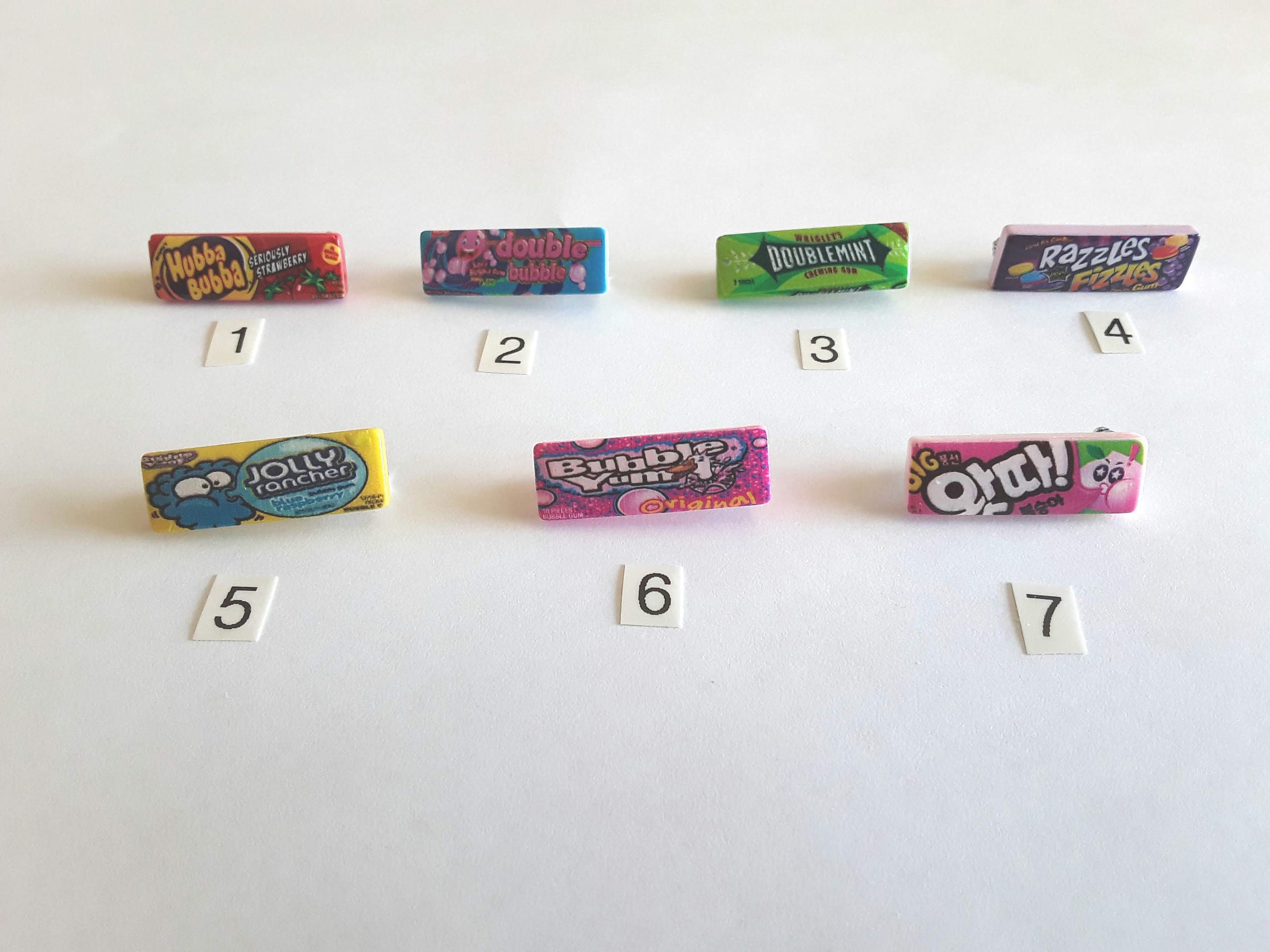 Kawaii Resin Bubble Gum Pack Pins