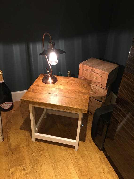 light timber bedside table