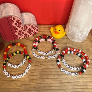 Hazbin Hotel Inspired Kandi Bracelets - Set 1