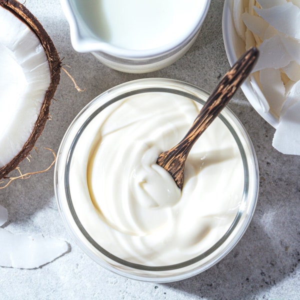 Levain végétalien de yogourt à la noix de coco et à la culture de l'héritage