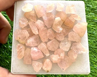 Morganita natural en bruto (200 cts): piedras de cristal sin tallar