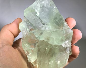 486g Fluorite Slab #1, Fluorite Crystal, Fluorite Stone, Green Fluorite, Chinese Fluorite, Fluorite Display Piece, Fluorite Centerpiece
