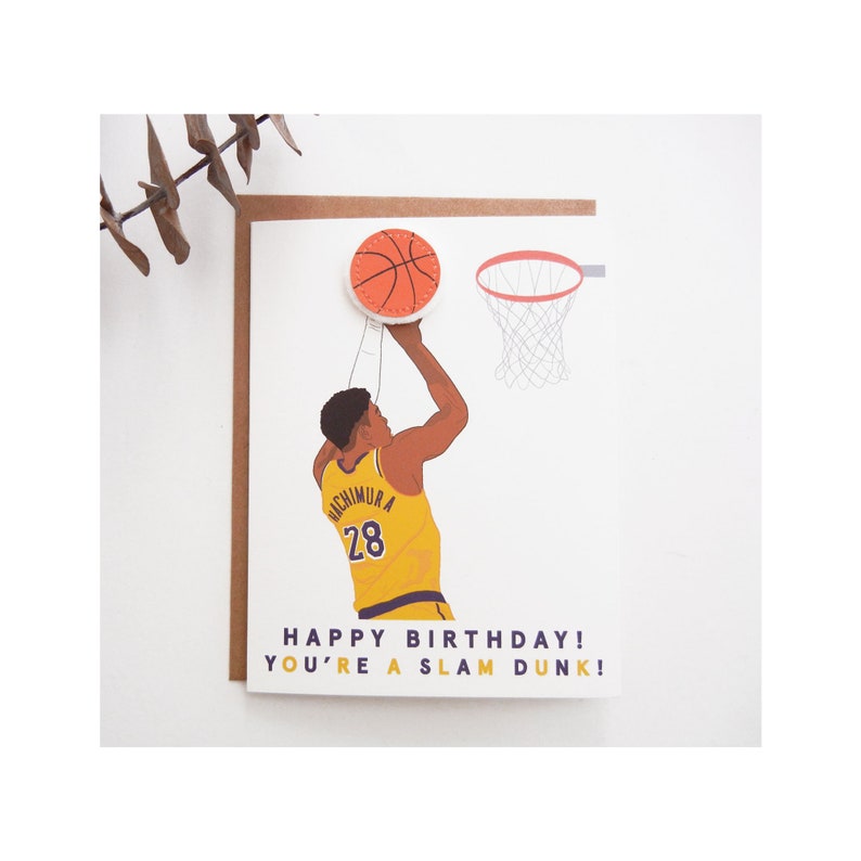 Kobe Bryant Mother's Day Illustration Card