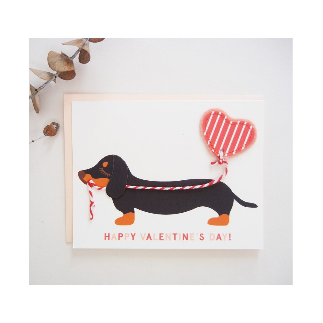 Black Tan Dachshund Doxie Wiener Dog Valentine S Day Card Heart Il 1080xN.3637686181 Qey9