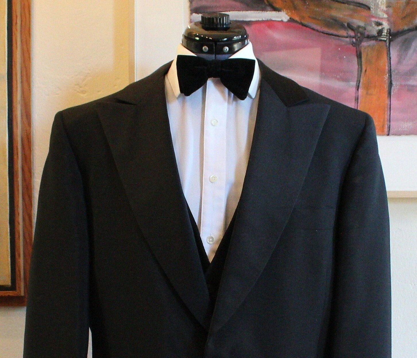 Vintage 1970er Dreiteiler LORD WEST Schwarz Herren Tuxedo mit Etsy