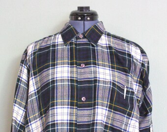 1960's Shadow Plaid Brushed Rayon VIYELLA for the SCOTCH