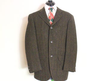 Size 42 44 Vintage 1950s Men's Double Breasted Gabardine