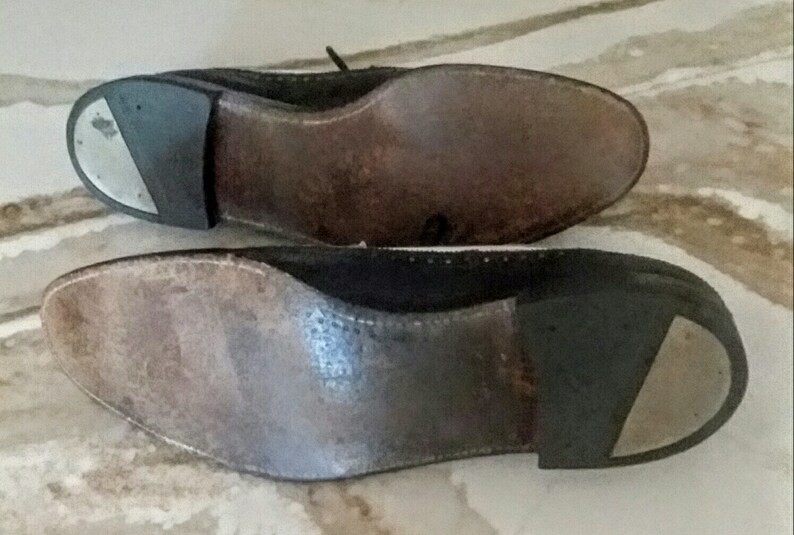 LEEKEE vintage 1950/'s black /& white rockabilly spectator wing tips