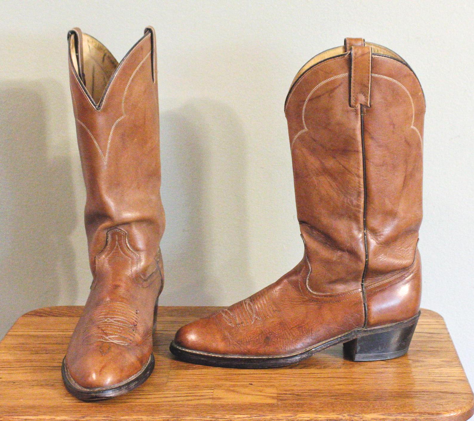 1960's-70's ACME Vintage Men's Cowboy Boots With J Toes