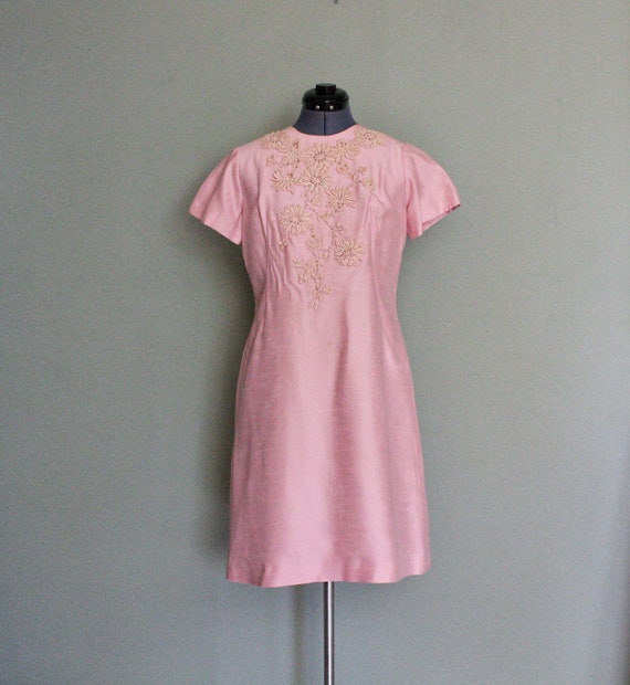 1960's-70's Pink 2-piece A-Line Vintage Dress & Ja