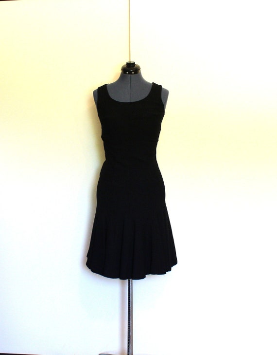 50% OFF! 1950's ROBERTA'S Knee Length Black Gabar… - image 1