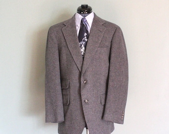 Blazer deportivo de lana gris de los años 70 - SOUTHWICK Vintage para hombre, talla 41R