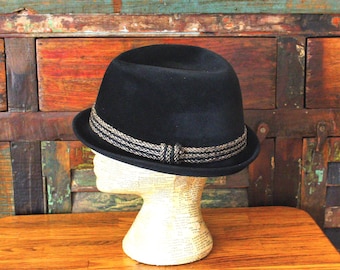 Fedora de castor STETSON 3X de la década de 1960: sombrero vintage de ala estrecha, talla 7-1/2