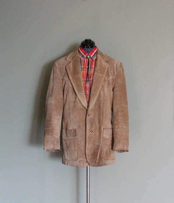 1970's 100% Leather Vintage Men's Western Jacket … - image 1