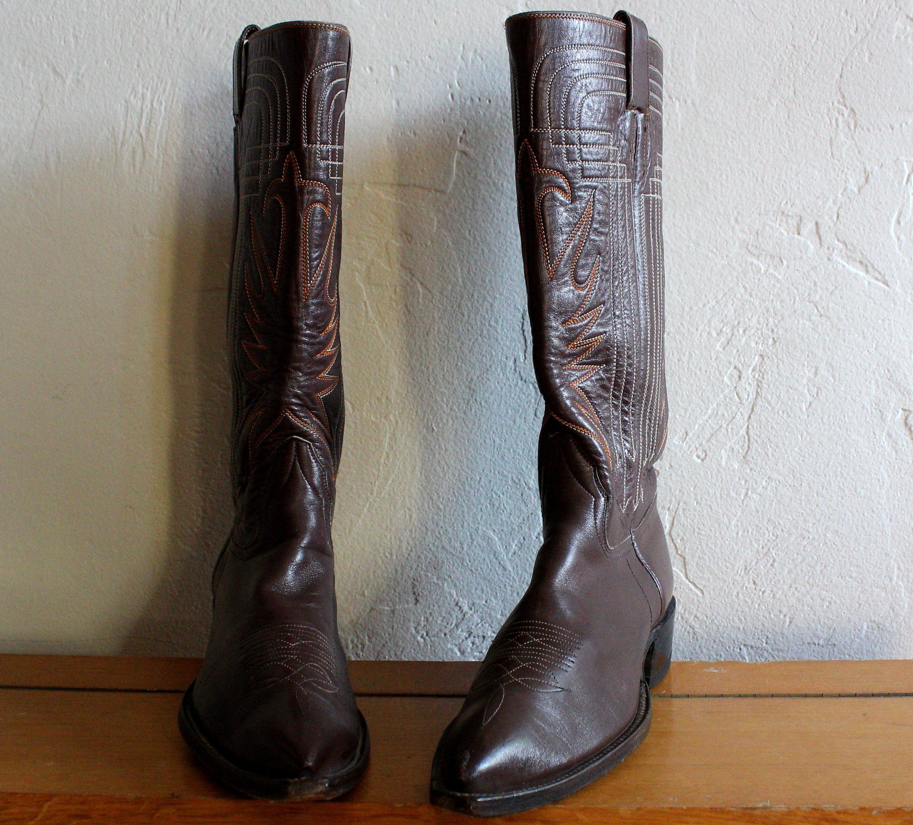 Vintage 1960's AUSTINHALL Boot Co. Dark Brown Etsy