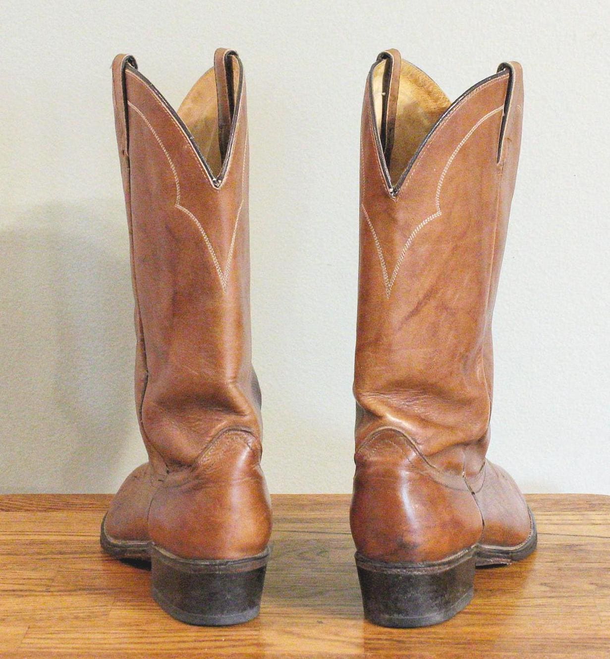 1960's-70's ACME Vintage Men's Cowboy Boots With J Toes