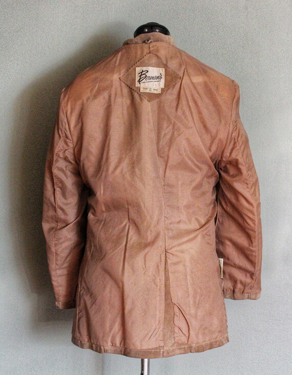 1970's 100% Leather Vintage Men's Western Jacket … - image 10