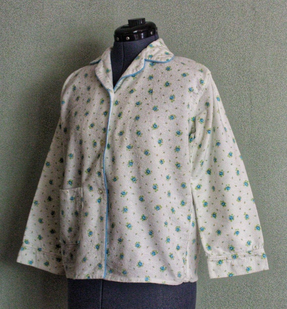 1950's-60's 100% Cotton White with Atomic Flowers… - image 6