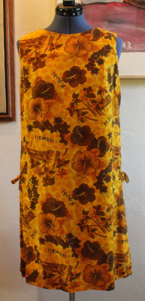 1950's-60's  ROYAL HAWAIIAN All Cotton Shift, Kne… - image 4