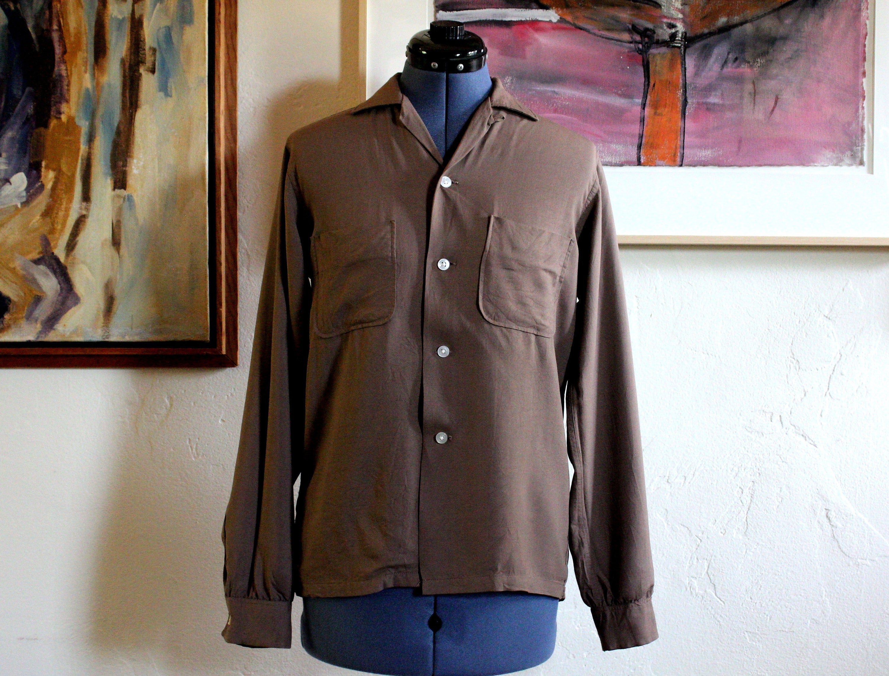60's Rayon Shirt - Etsy 60's Rayon Shirt - Etsy