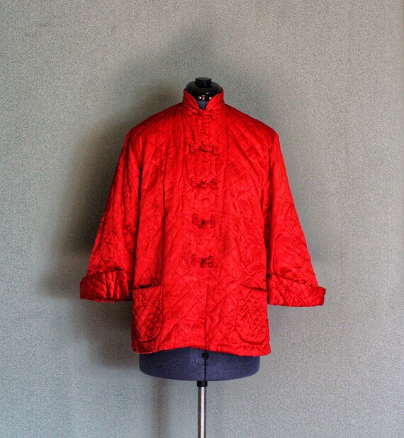1960s Bright Red Coat Dress
