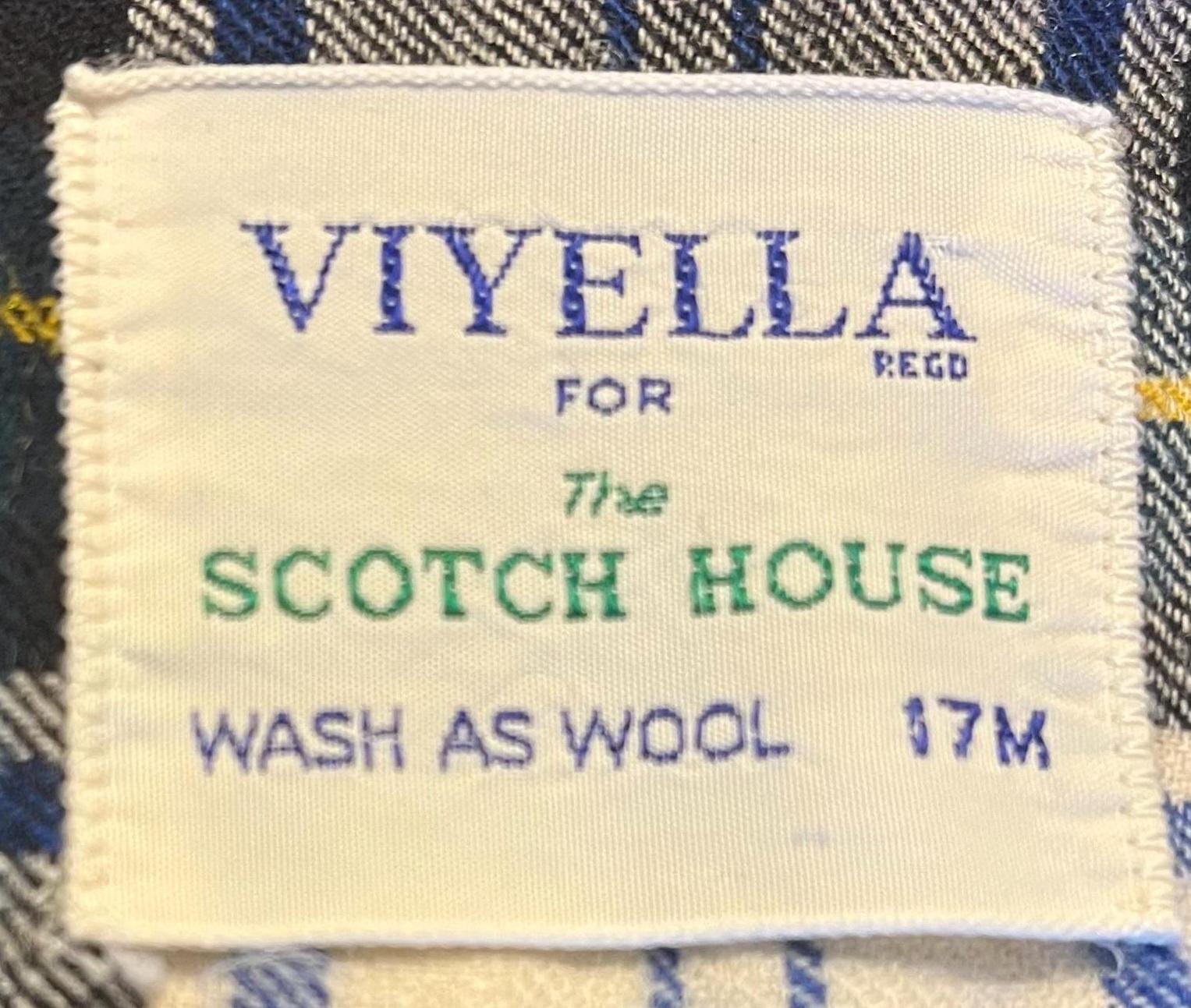 1960's Shadow Plaid Brushed Rayon VIYELLA for the SCOTCH