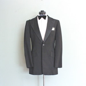 Vintage 60s After Six Black Brocade Dinner Jacket 40 - Etsy