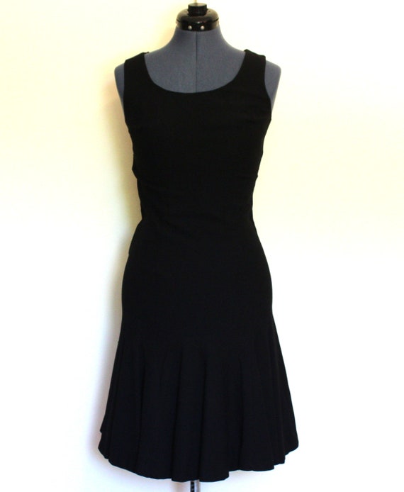 50% OFF! 1950's ROBERTA'S Knee Length Black Gabar… - image 2