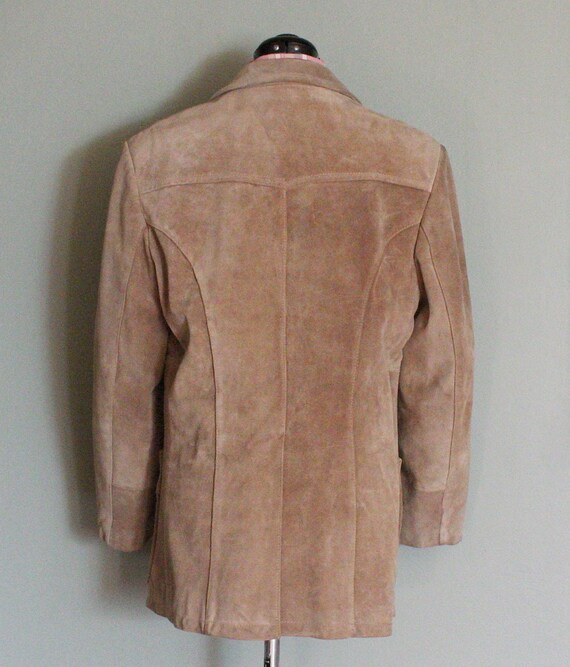 1970's 100% Leather Vintage Men's Western Jacket … - image 4