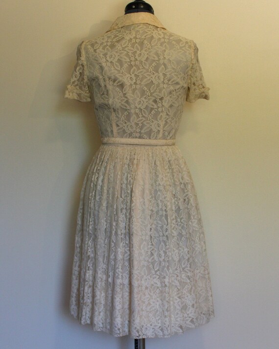 1980s Vintage Floral Pattern Lace Evening Jacket - M
