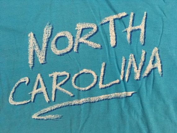 Vintage North Carolina T-shirt Screen Starts S-M - image 3