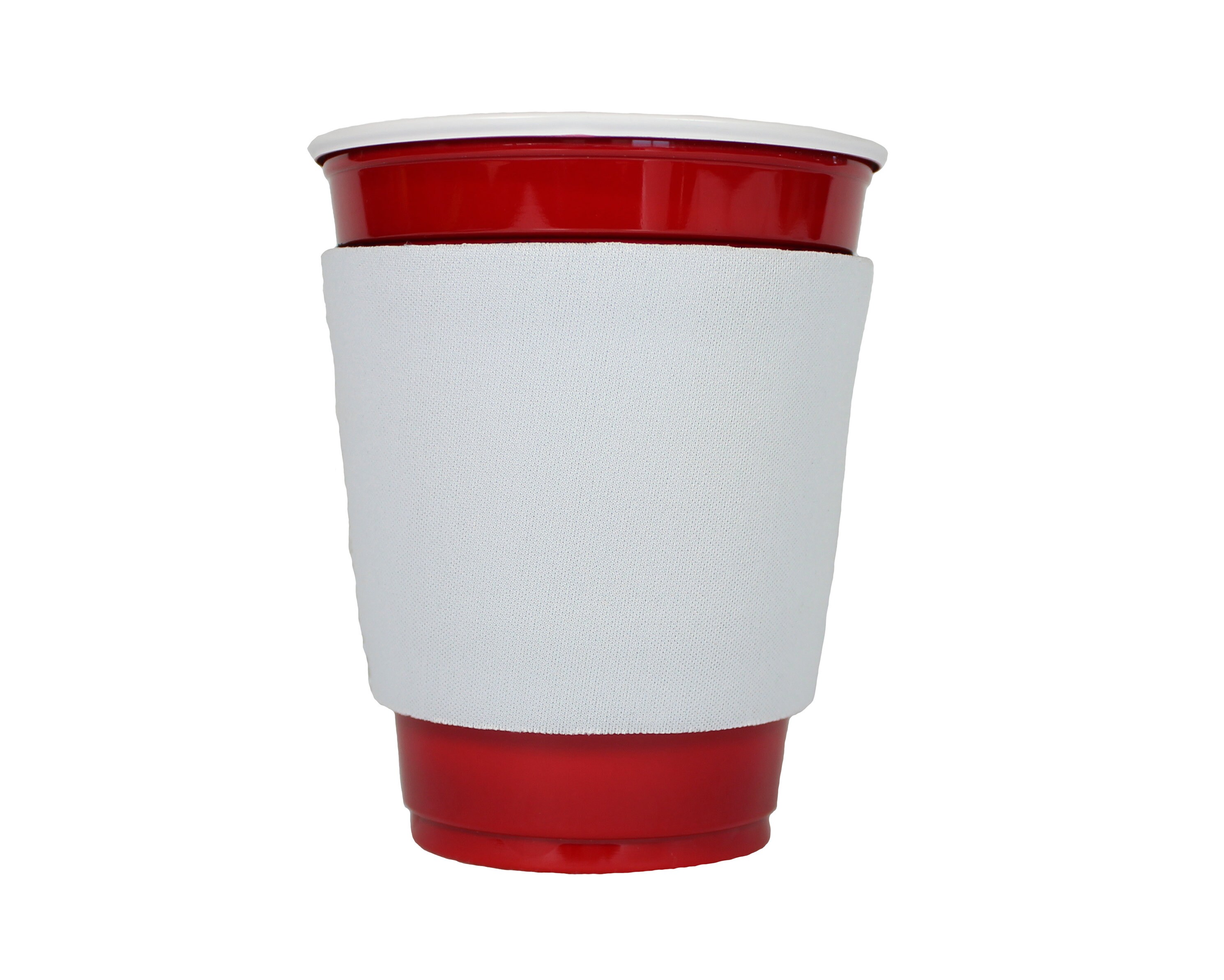 5 Blank Coffee Sleeves White Neoprene Coffee Sleeves Solo Etsy