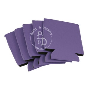 20 Blank Can Coolers, NEOPRENE can coolers, Orchid Purple Can Coolers