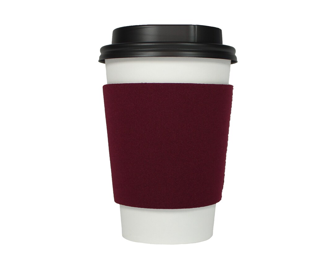 Blank Coffee Sleeve Burgundy NEOPRENE Coffee Sleeve Solo® Etsy.de