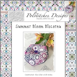 Summer Blooms Biscornu Stitchery - met voorbedrukte stof