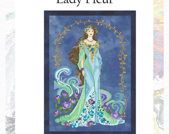 Lady Fleur  Cross Stitch Chart -  Printed Chart