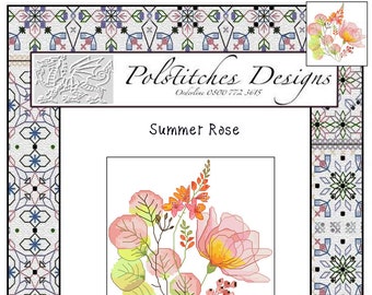 Summer Rose -  Printed Cross Stitch Chart