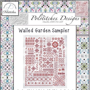 The Walled Garden Sampler -  Cross Stitch Chart