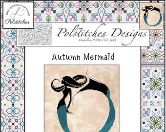 Autumn Mermaid Cross Stitch Chart