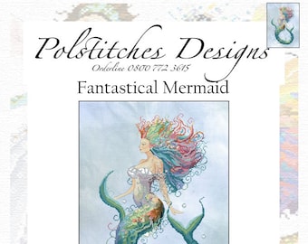 Fantastical Mermaid Cross Stitch Chart -  Printed Chart