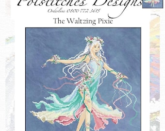 The Waltzing Pixie Cross Stitch Chart -  PDF