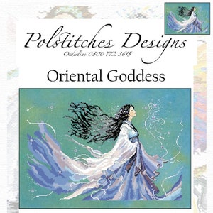 Oriental Goddess Cross Stitch Chart -  PDF